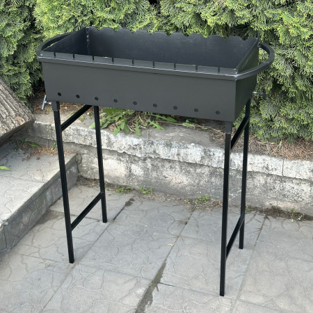 Мангал Mzavod Гектор на 9 шампурів 3мм на ніжках