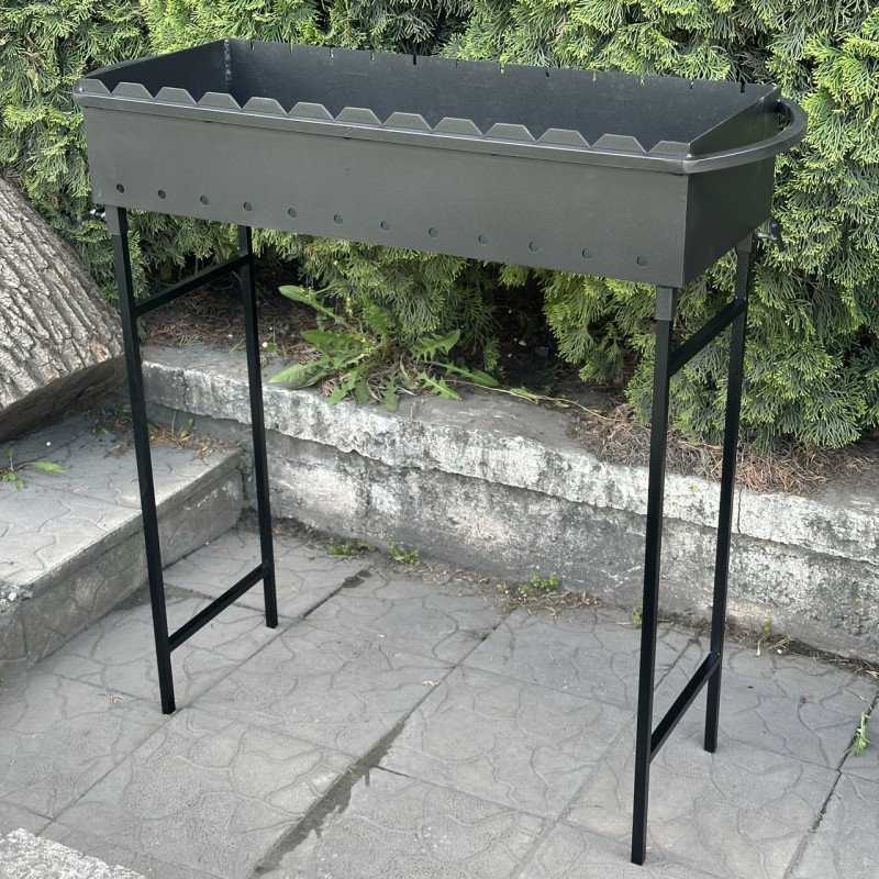 Мангал Mzavod Гектор на 12 шампурів 4мм на ніжках