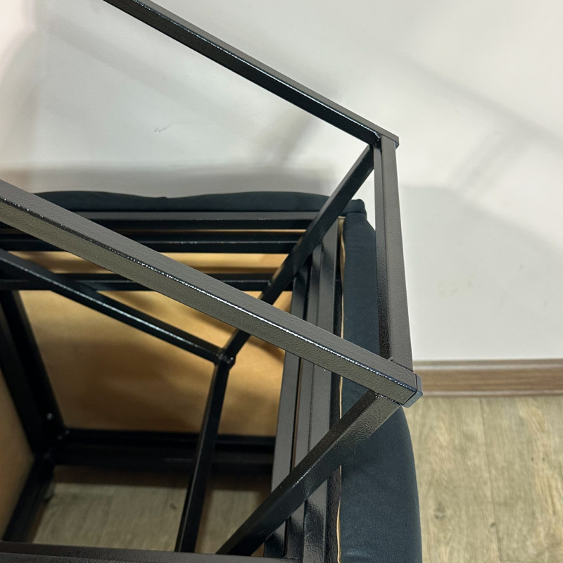 Пуф-трансформер 5в1 Остін-1 велюр чорний 10-0-9005