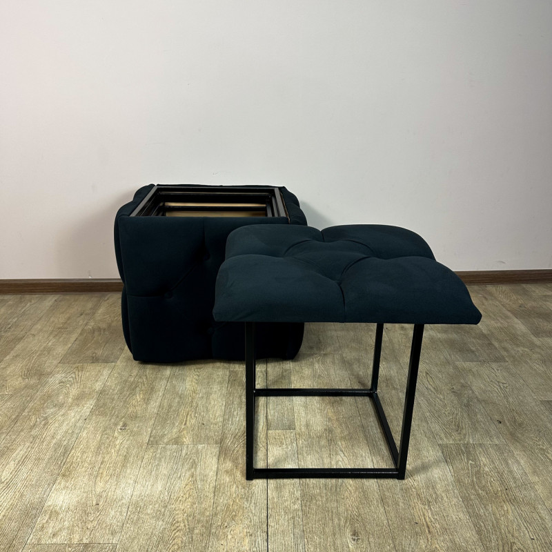 Пуф-трансформер 5в1 Остін-1 велюр чорний 10-0-9005