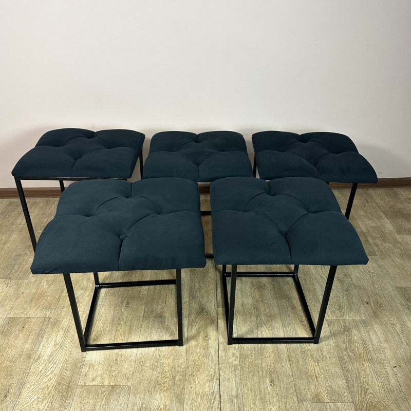 Пуф-трансформер 5в1 Остін-1 велюр чорний 10-0-9005