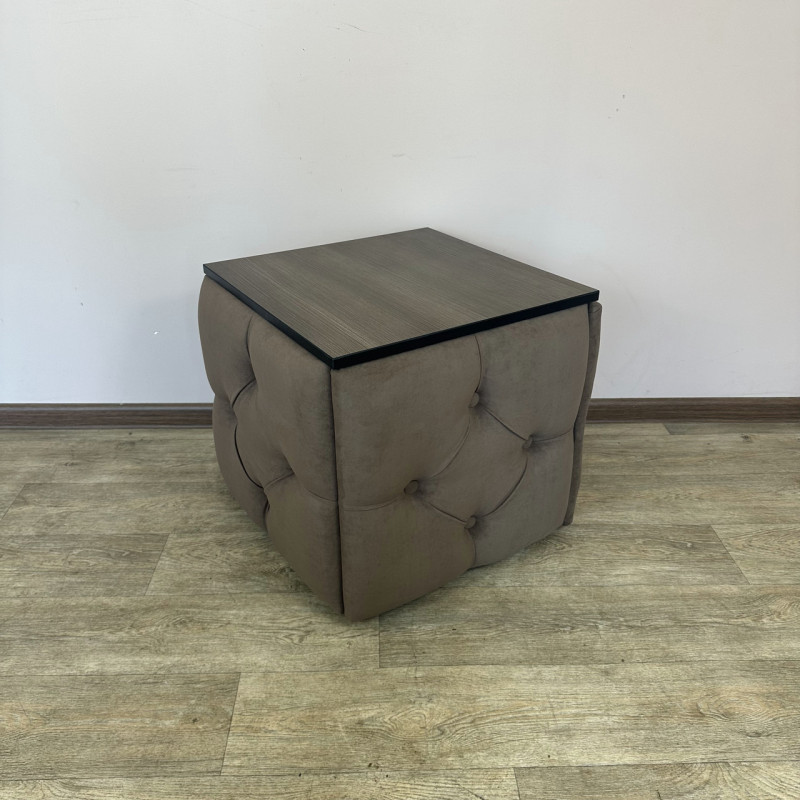 Пуф-трансформер 5в1 Остін-1 зі столиком велюр коричневий/ріголетто темний 1-1-9003