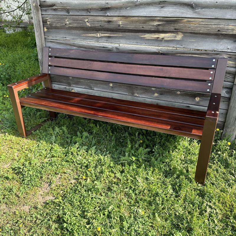 Лавка зі спинкою та підлокітниками Рапсодія