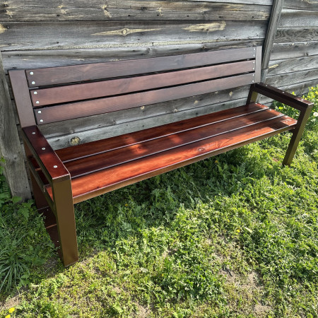 Лавка зі спинкою та підлокітниками Рапсодія