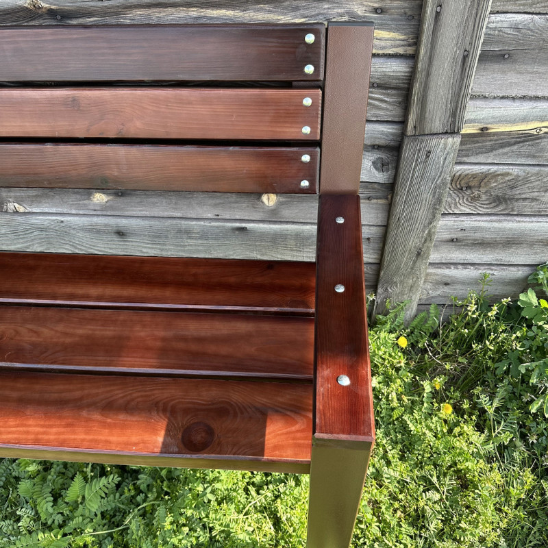 Лавка зі спинкою та підлокітниками Рапсодія