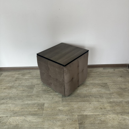 Пуф-трансформер 5в1 Остін-4 зі столиком велюр коричневий/ріголетто темний 1-1-9005