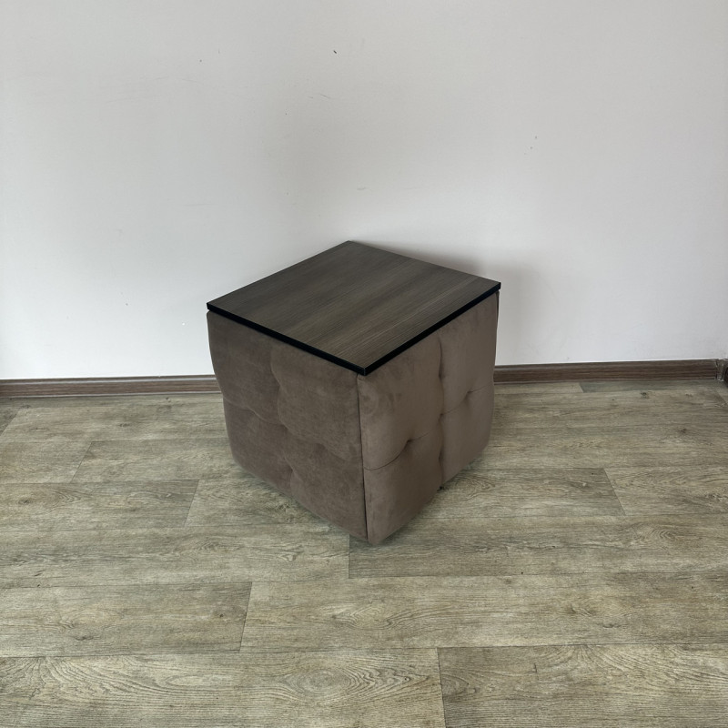 Пуф-трансформер 5в1 Остін-4 зі столиком велюр коричневий/ріголетто темний 1-1-9005