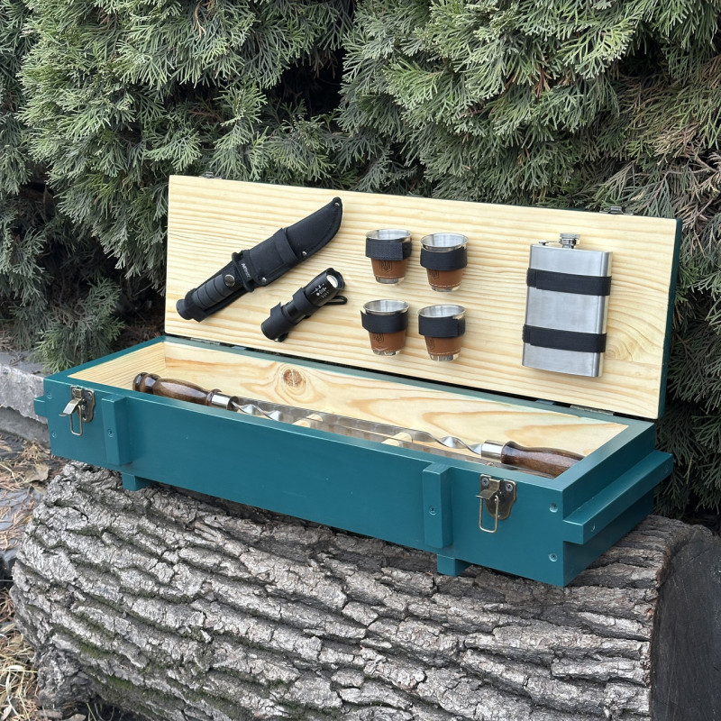 Подарунковий набір Mzavod Мілітарі бірюзовий