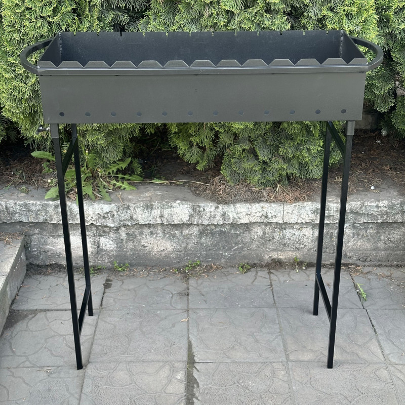 Мангал Mzavod Гектор на 12 шампурів 3мм на ніжках