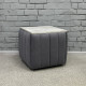Пуф-трансформер 5в1 Остін-2 зі столиком велюр сірий/сірий бетон 7-6-9003