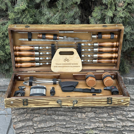 Подарунковий набір Mzavod Отаман кейс-столик світла текстура