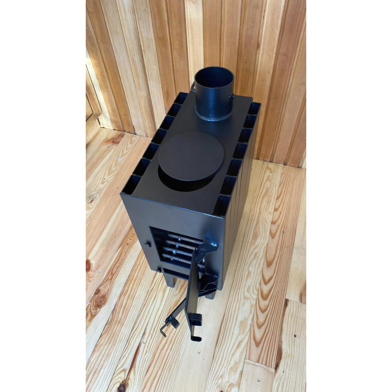 Піч-буржуйка 4мм з радіатором і варильною поверхнею 5мм