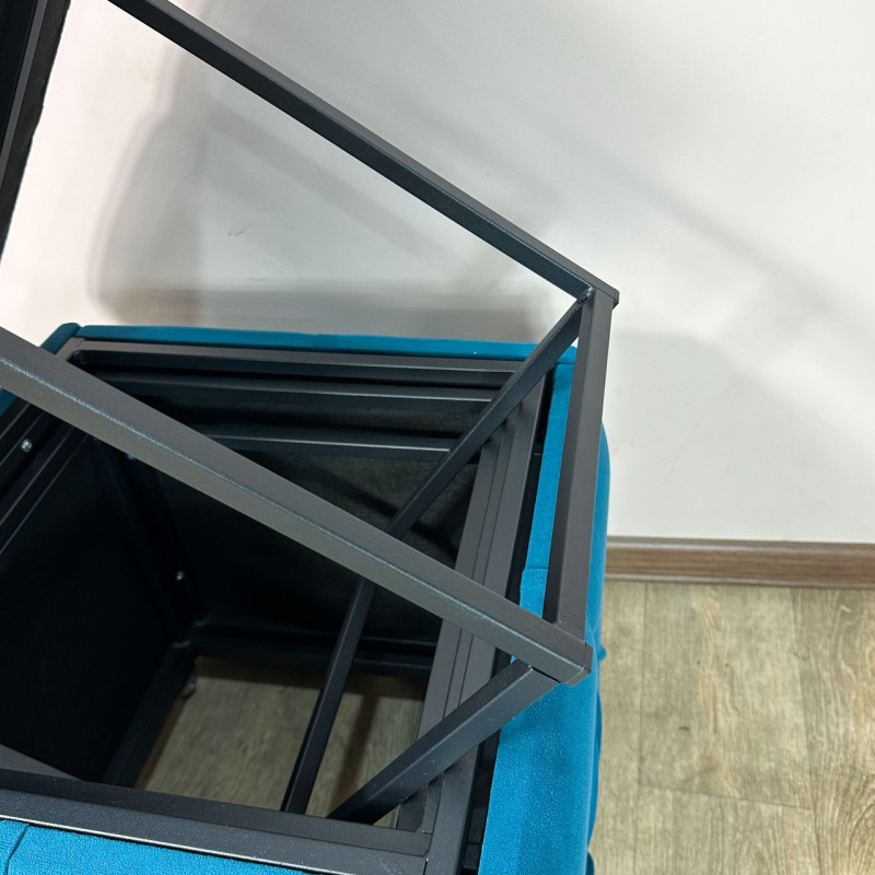 Пуф-трансформер 5в1 Остін-1 велюр бірюзовий 2-0-9005