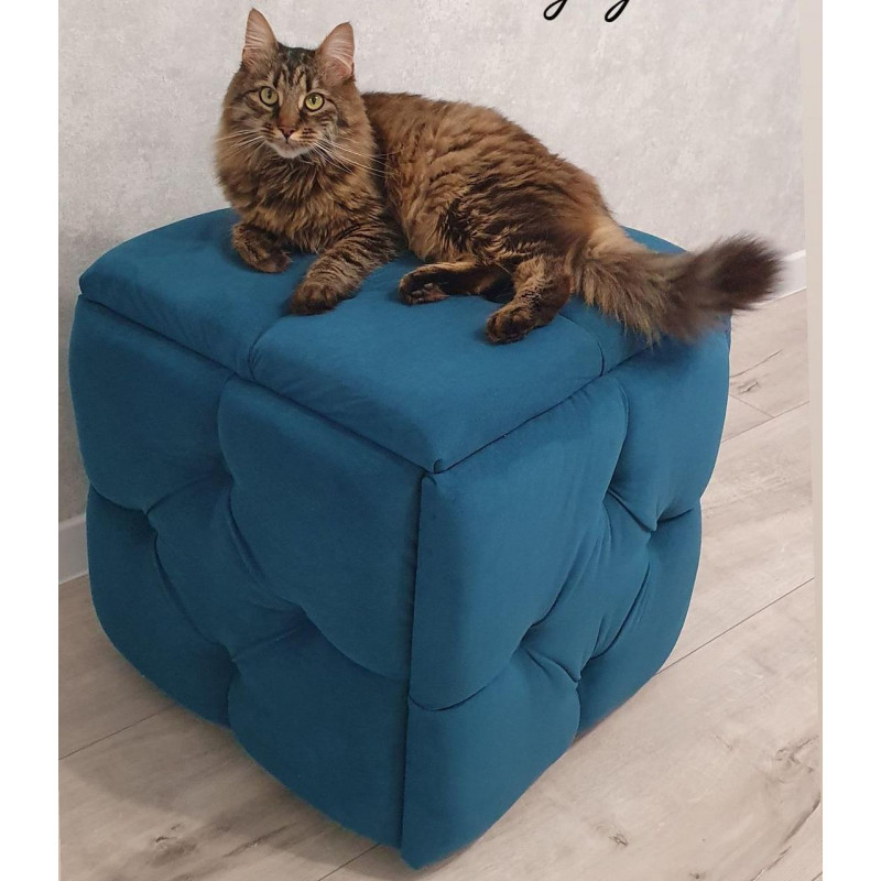 Пуф-трансформер 5в1 Остін-1 велюр бірюзовий 2-0-9005