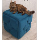 Пуф-трансформер 5в1 Остін-1 велюр бірюзовий 2-0-9005