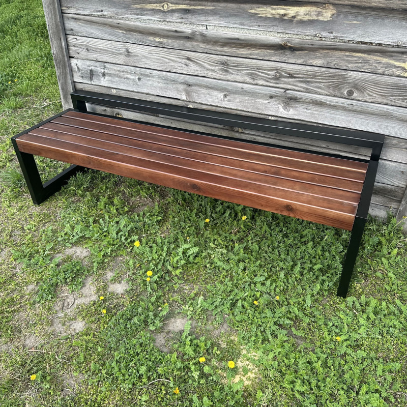 Лавка паркова Лофт без спинки