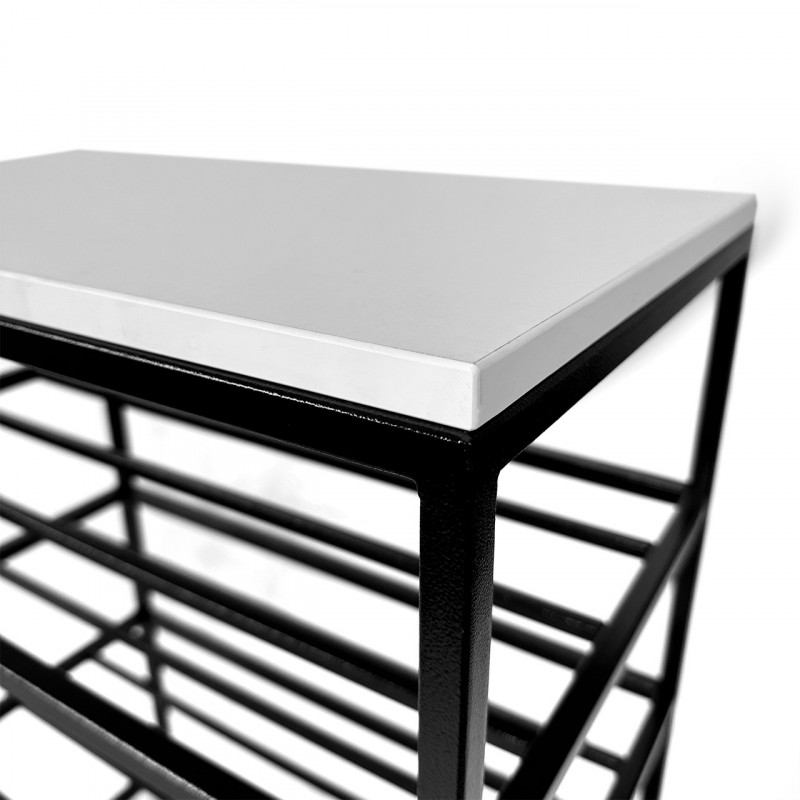 Полиця для взуття Валенсія 60 см біла аляска 0-3-9005