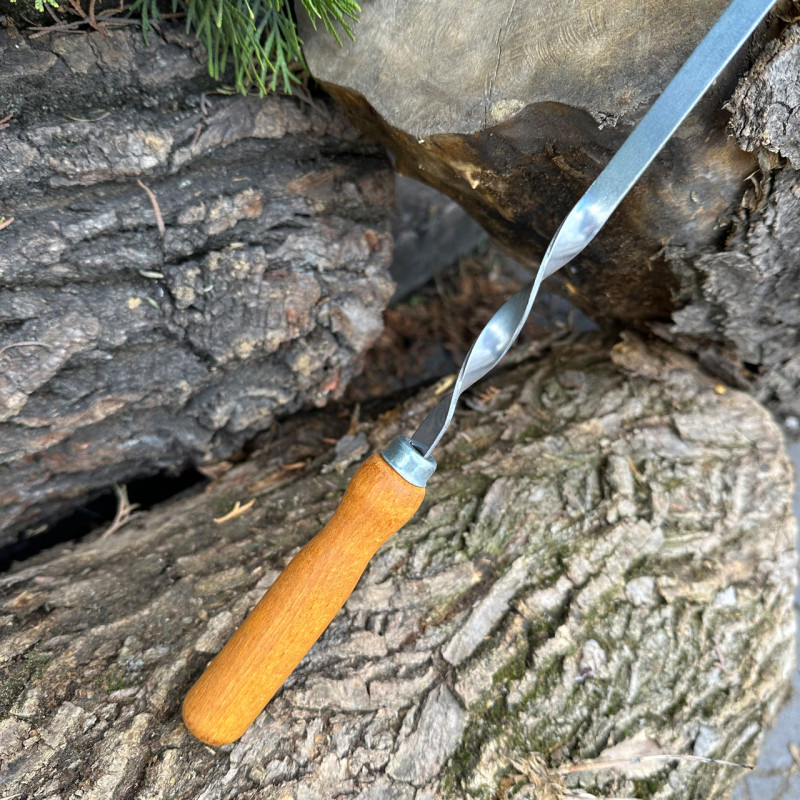 Шампур Mzavod з дерев'яною ручкою 580х10х3мм