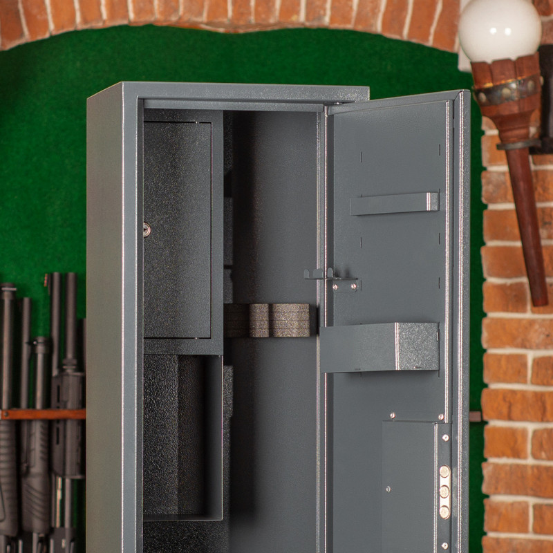 Сейф збройовий ШОС-1000, антрацитово-сірий