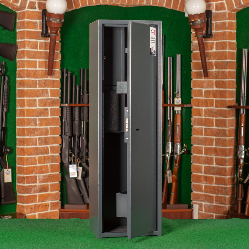 Сейф збройовий ШОС-1000, антрацитово-сірий