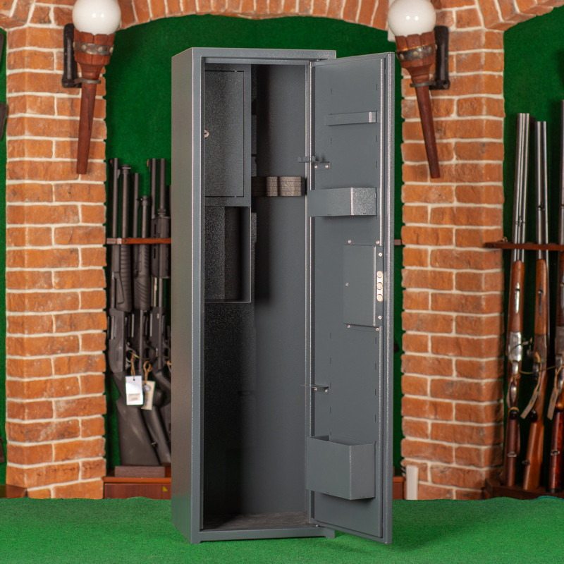 Сейф збройовий ШОС-1000, антрацитово-сірий