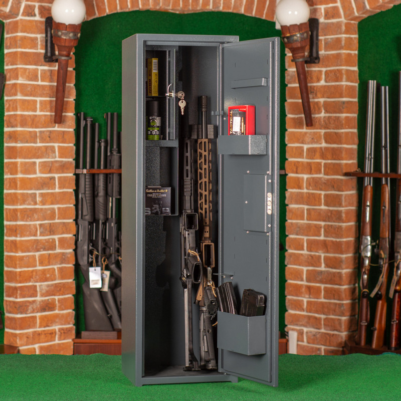 Сейф збройовий ШОС-1000, антрацитово-сірий