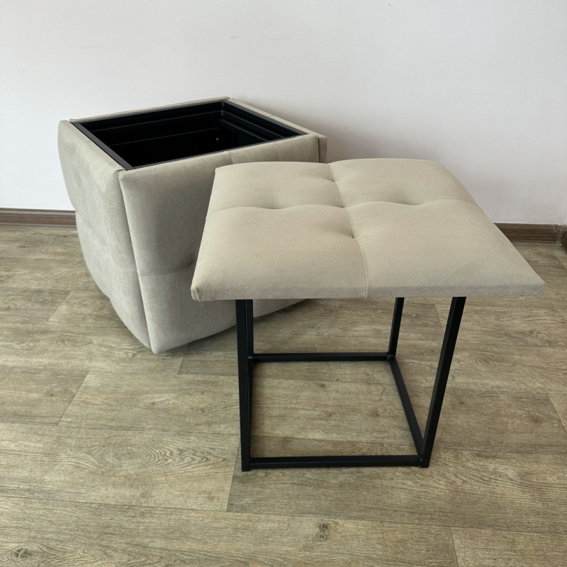 Пуф-трансформер 5в1 Остін-4 велюр бежевий 3-0-9005