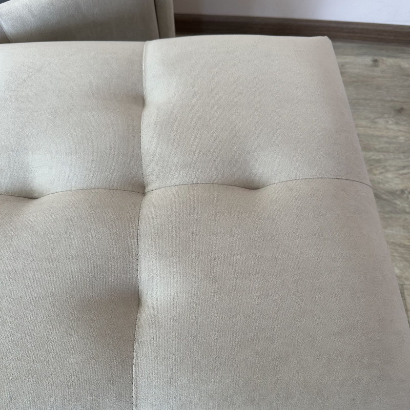 Пуф-трансформер 5в1 Остін-4 зі столиком велюр бежевий/ріголетто темний 3-1-9003