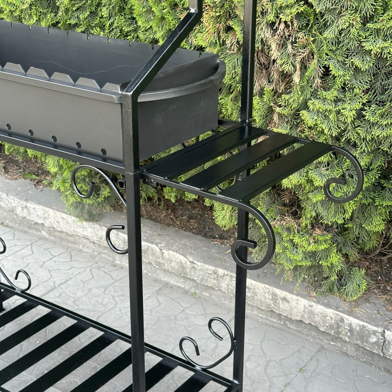 Мангал Mzavod Зевс на 12 шампуров 3мм с крышей