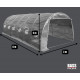 Садова теплиця з UV-12 плівкою 18 м2 (6х3х2м) BASS POLSKA, Сіра