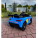 Дитячий спортивний електромобіль кабріолет зі спойлером Cabrio 6V 5A (пульт, LED-фари, музика, педаль газу), Синій