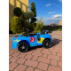 Дитячий спортивний електромобіль кабріолет зі спойлером Cabrio 6V 5A (пульт, LED-фари, музика, педаль газу), Синій