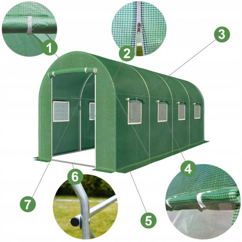 Теплиця парник 10 м² (400 x 250см) GREENHOUSE Польща