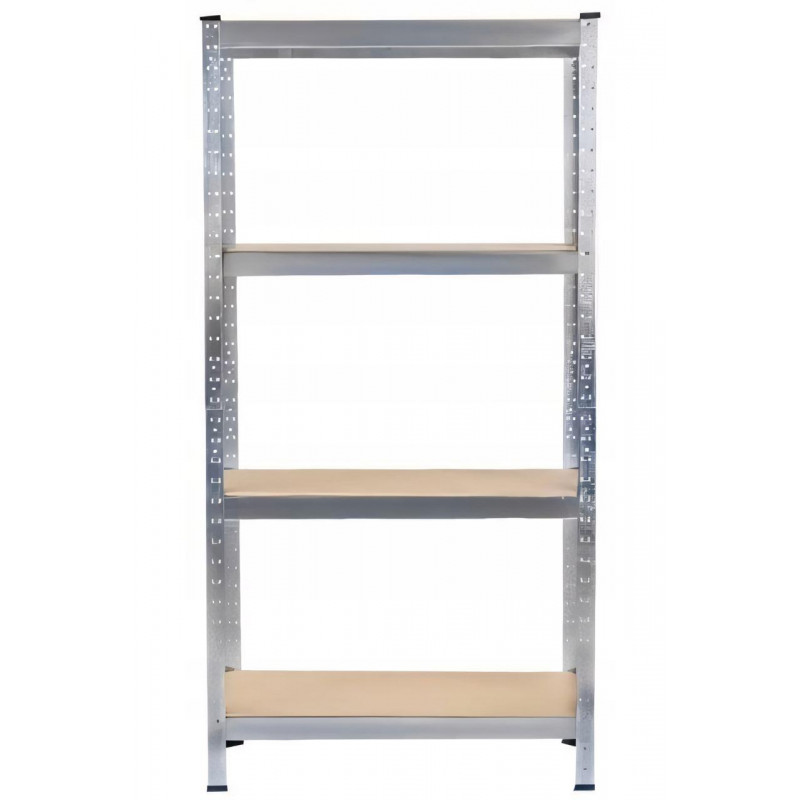 Стеллаж металлический 150x70x30 4 полки (серый)