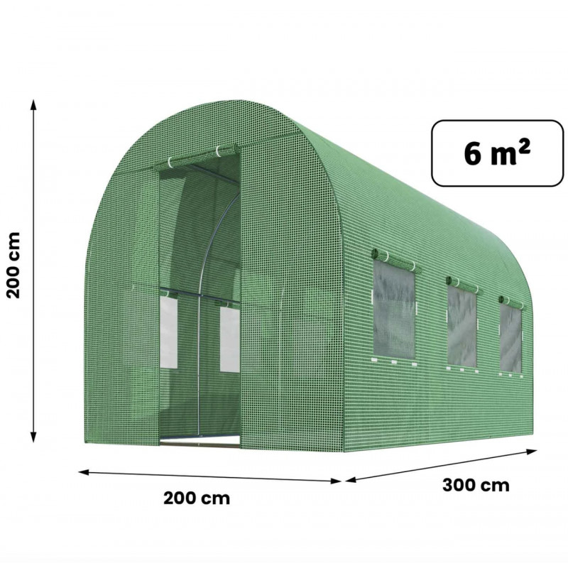 Теплиця парник садовий Plonos 6m2 2x3м Польща