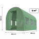 Теплиця парник садовий Plonos 6m2 2x3м Польща