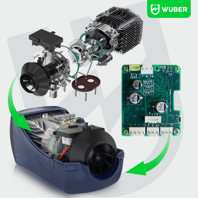 Автомобильный дизельный обогреватель WEBASTO WUBER 5 кВт 12 В