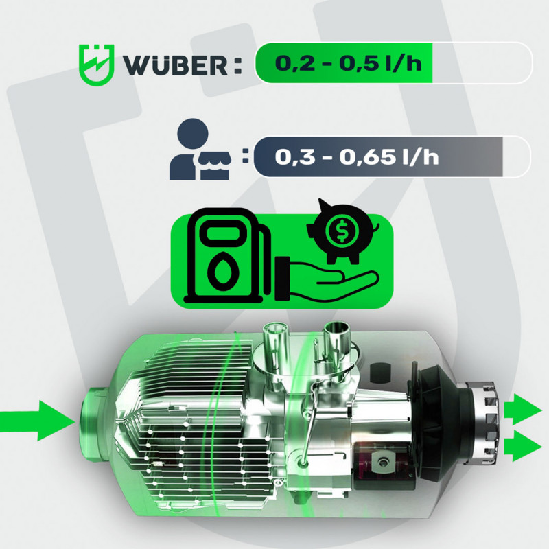 Автомобильный дизельный обогреватель WEBASTO WUBER 5 кВт 12 В