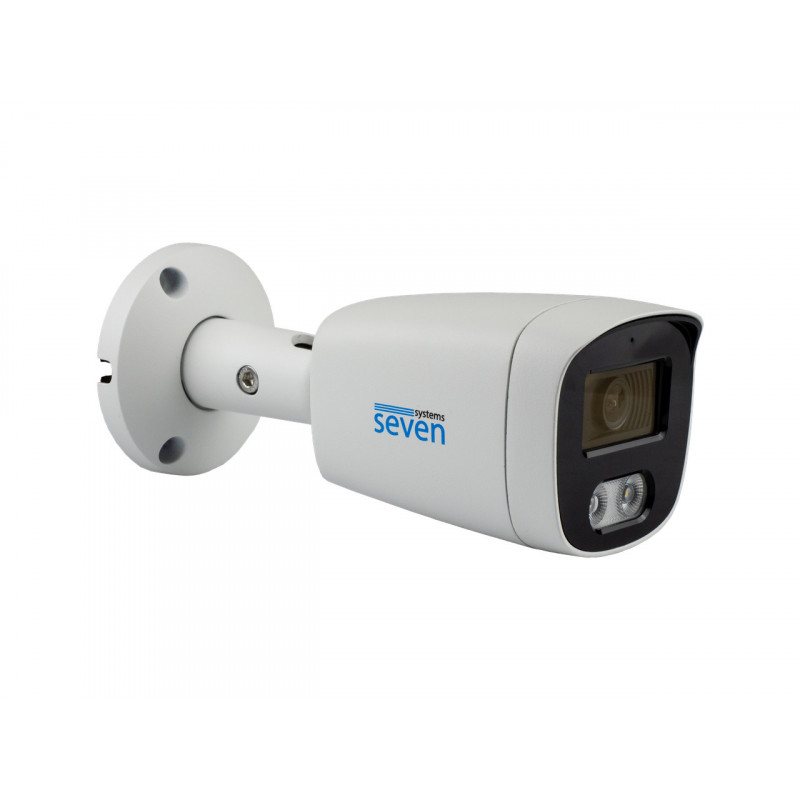 IP-відеокамера 5 Мп SEVEN IP-7225PA-DL white 2,8 мм з розумним подвійним підсвічуванням