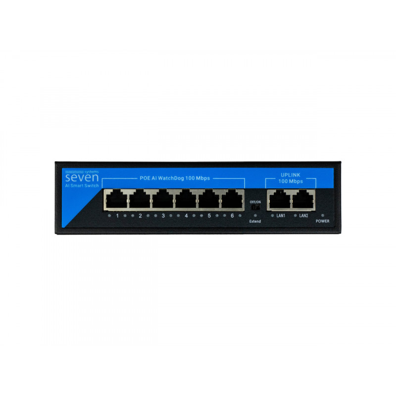 PoE комутатор (switch) 6 портів SEVEN P-7326