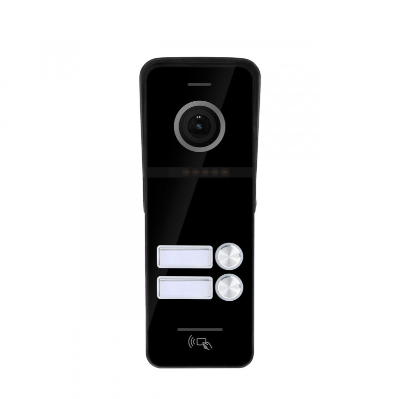 Виклична панель домофону з вбудованим зчитувачем карток SEVEN CP-7504/2 RFID black