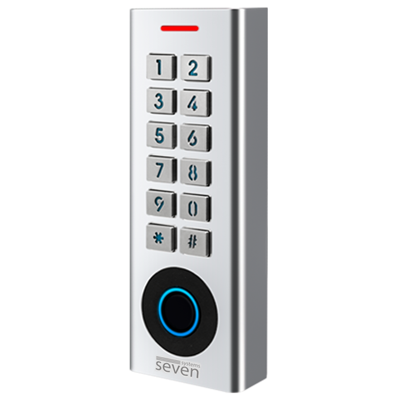 Биометрический контроллер доступа Bluetooth и Wi-Fi с клавиатурой SEVEN CR-7474BFW MF