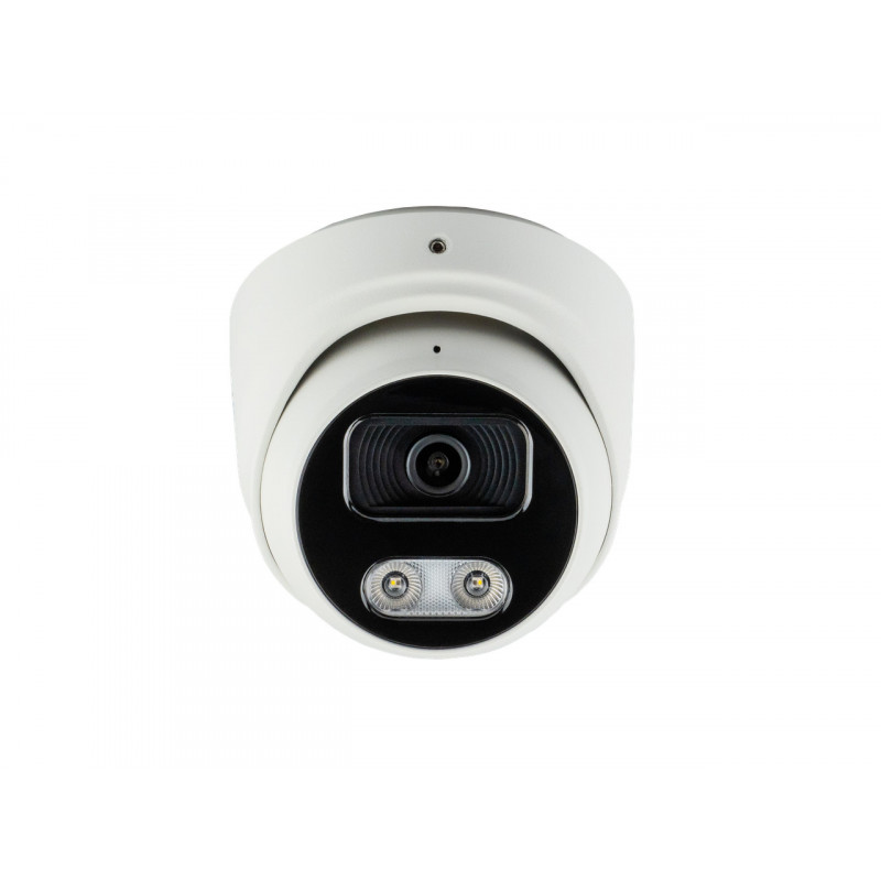 IP-відеокамера 8 Мп SEVEN IP-7218PA-DL white 2,8 мм з розумним подвійним підсвічуванням