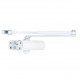 Дотягувач дверей 45 кг SEVEN DC-7741 white
