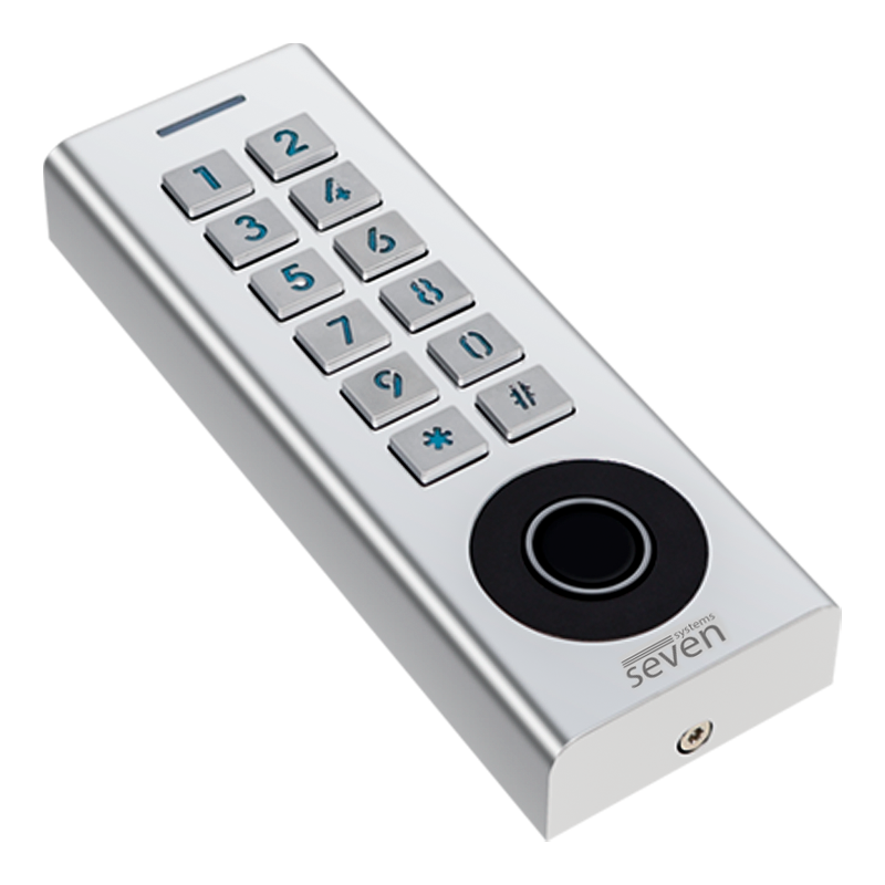 Биометрический контроллер доступа Bluetooth с кодовой клавиатурой SEVEN CR-7474BF MF