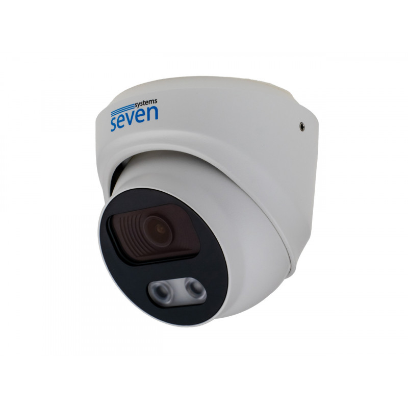 IP-відеокамера 8 Мп вулична/внутрішня SEVEN IP-7218PA white 2,8 мм