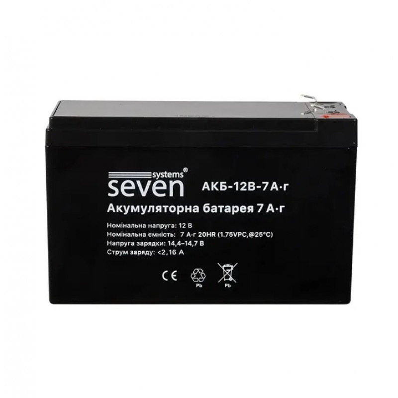 Акумуляторна батарея SEVEN 12В/7Аг