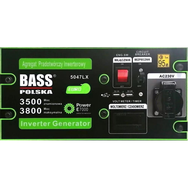 Інверторний бензиновий генератор Bass Polska BP-5047 LX 3,8 кВт