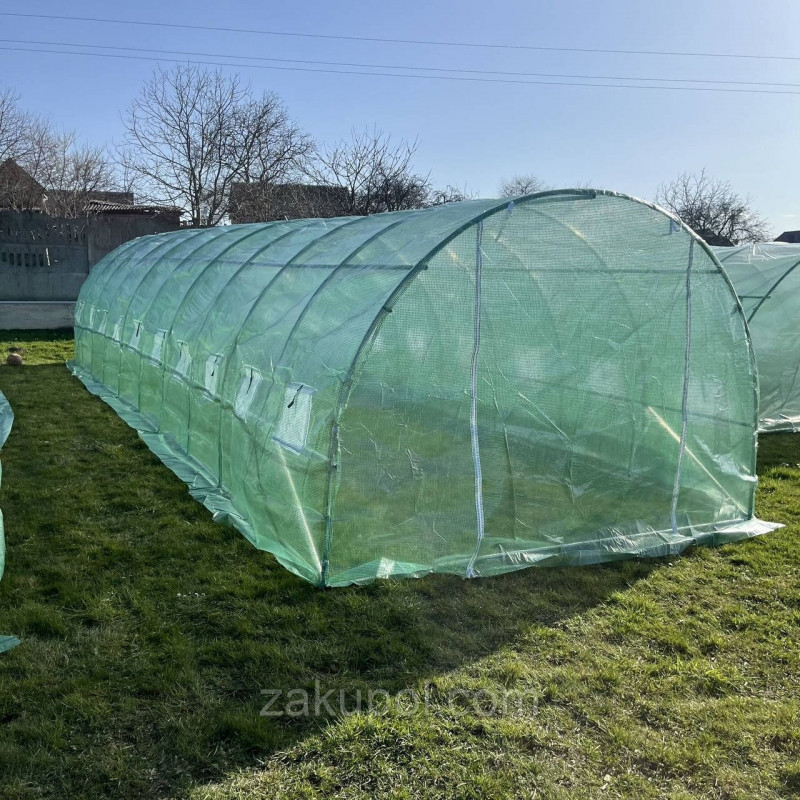 Садова теплиця 12х3х2 м 36 м² (труба 25 мм) Tunel3x12