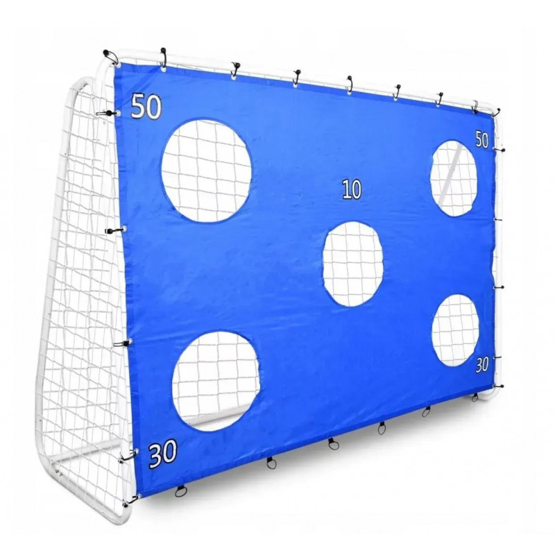 Портативні футбольні ворота з сіткою та мішенню 240х170х85 см Garden Line TIS7420